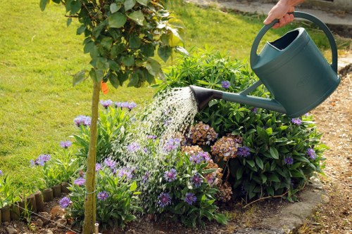 Front garden landscaping in St Pauls Cray with paving and planting